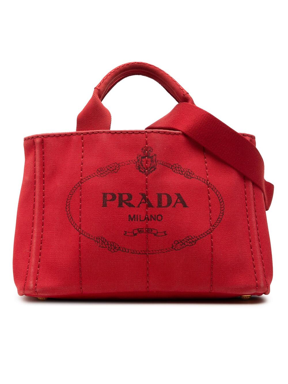 Prada Small Canvas Canapa Logo Tote #323059P56B